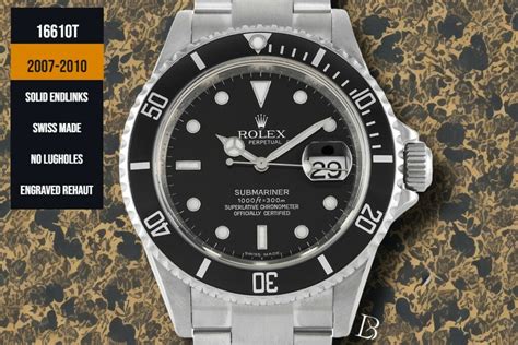 Rolex 16610 Submariner Collector's Guide: Timeline 